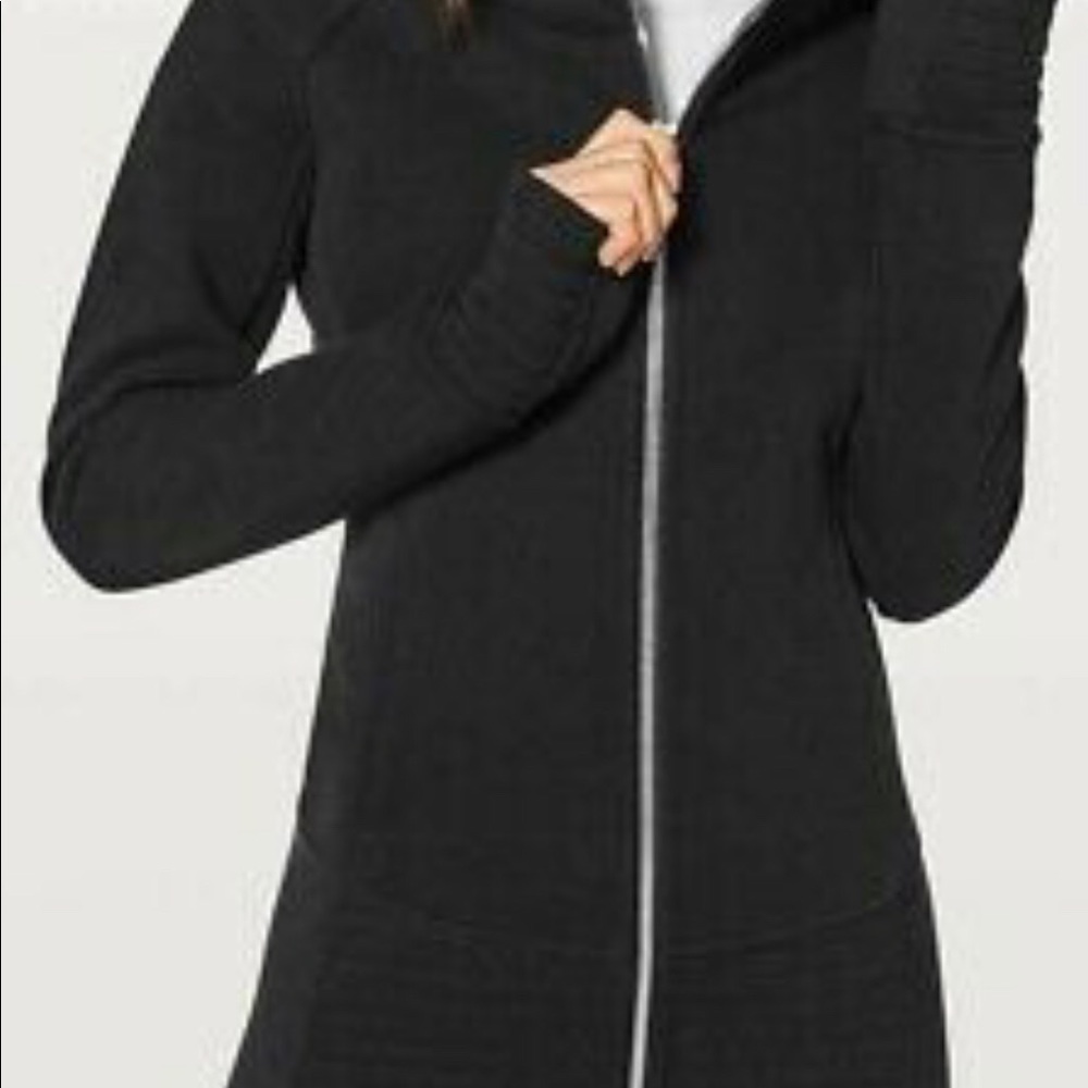 Lulu lemon Radiant Jacket ll solid black size 12